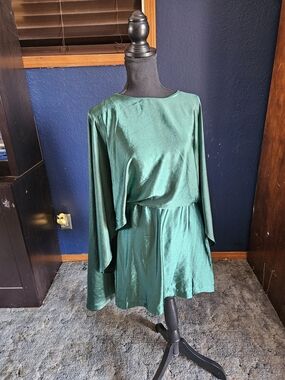 12th Tribe | Dresses | Gorgeous Green Draped Womens Dress | Poshmark